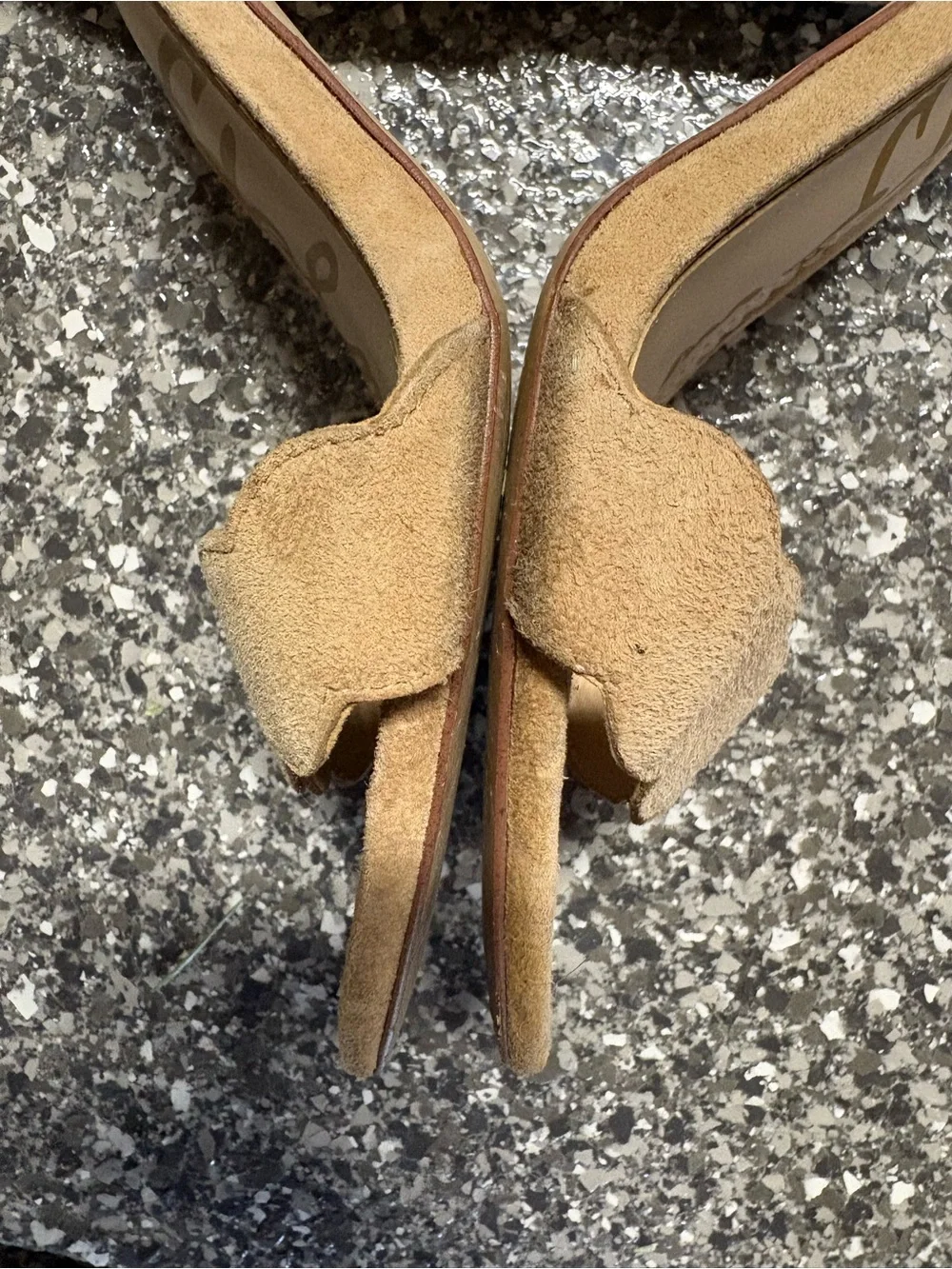 SAM EDELMAN Tan Suede Heels